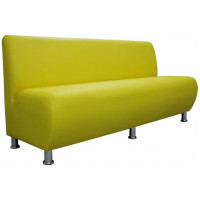 Секция дивана Мягкий офис Классик трехместная желтая КЛ701ЖЛТ