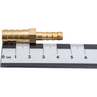 Штуцер соединительный переходной 6х10 мм латунь SANTRADE 0484