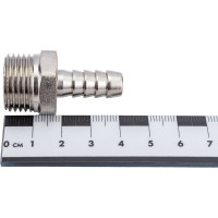 Штуцер (внешняя резьба 1/2" - елочка 10 мм; латунь никелированная) SANTRADE 1428