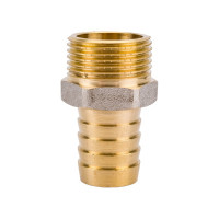 Штуцер (внешняя резьба 3/4" - елочка 20 мм; латунь никелированная) SANTRADE 1432