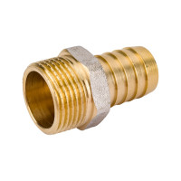 Штуцер (внешняя резьба 3/4" - елочка 20 мм; латунь никелированная) SANTRADE 1432