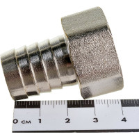 Штуцер (внутренняя резьба 3/4" - елочка 20 мм; латунь никелированная) SANTRADE 1442