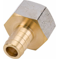 Штуцер (внутренняя резьба 3/4" - елочка 14 мм; латунь никелированная) SANTRADE 9340