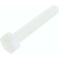 Болт с шестигранной головкой DINFIX DIN 933, полная резьба, полиамид (пластик), М8x30, 10 шт. 00-00001596