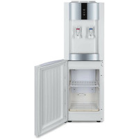 Напольный кулер ECOTRONIC Экочип V21-LF white+silver с холодильником ETK11421/