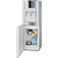 Напольный кулер ECOTRONIC Экочип V21-LF white+silver с холодильником ETK11421/