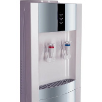 Напольный кулер ECOTRONIC Экочип V21-LF white+silver с холодильником ETK11421/