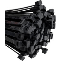 Стяжки черного цвета SapiSelco 7.5х500 мм, полиамид 6.6, уп. 100 шт. SEL.3.436R