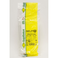 Стяжки натурального цвета SapiSelco 2.5х135 мм, полиамид 6.6, уп. 100 шт. SEL.2.203R