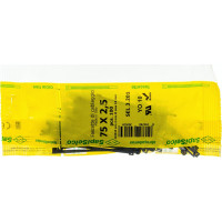 Стяжки черного цвета SapiSelco 2.5х75 мм, полиамид 6.6, уп. 100 шт. SEL.3.201R