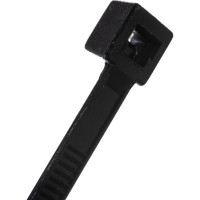 Стяжки черного цвета SapiSelco 3.5х200 мм, полиамид 6.6, уп. 100 шт. SEL.3.211R