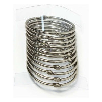 Кольца для штор Bath Plus DECOR COLLECTION серебро 12 шт D58MM KDC-07
