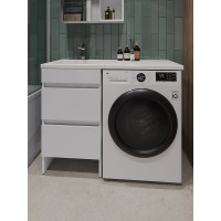 Напольная тумба ORANGE Optima с левой раковиной, под стиральную машину Op-110TUW+RAL