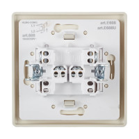 Перекрестный выключатель Aling-conel PRESTIGE 10AX 250В, бежевый 608.99 113069