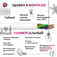 Провод ОРЕОЛ ПВС белый 4х0,75 мм ГОСТ 100 м 00-00002437