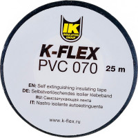 Лента для теплоизоляции K-FLEX 038-025 PVC AT 070 black 850CG020001