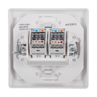 Коммуникационная двойная розетка Aling-conel PRESTIGE RJ45 Cat6 UTP, белая 615.00 113032