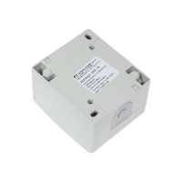 Двухклавишный выключатель Aling-conel POWER IP44 10AX 250В открытой установки, серый 252.1A 117025