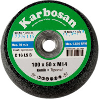 Круг шлифовальный (100х50 мм, М14) Karbosan KAR-914200