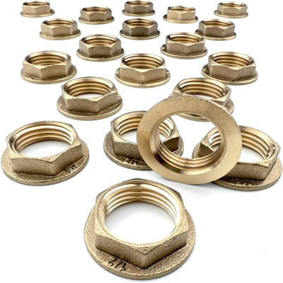 Латунная контргайка Профитт с ребордой, 1/2" ВР, 20 шт 9279233