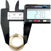 Латунная контргайка Профитт с ребордой, 1/2" ВР, 20 шт 9279233