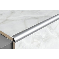 Профиль окантовочный полукруглый алюминиевый ЛУКА 9 мм, 2,7 м, Черный УТ000013267