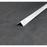 Угловой профиль ЛУКА алюминиевый, анодированный, 10х10х1 мм, 2,7 м, 5 шт, серебро УТ000030997