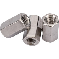 Гайка DINFIX DIN 6334, соединительная\удлиняющая, нерж. А2, М6, 10 шт. 00-00001451