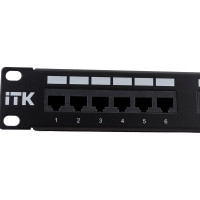 Патч-панель ITK 1U кат.5Е UTP, 24 порта Dual PP24-1UC5EU-D05