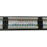 Патч-панель IEK ITK 1U кат.6 UTP, 24 порта Dual PP24-1UC6U-D05