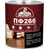 Эмаль Эксперт ПФ-266М красно-коричневая, 2.7 кг 15585