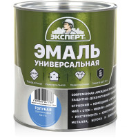 Универсальная алкидная эмаль ЭКСПЕРТ полуматовая, голубая, 2.5 кг 30499