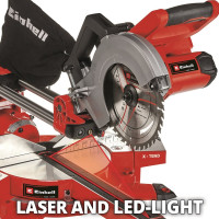 Торцовочная аккумуляторная пила с протяжкой Einhell PXC TE-SM 36/210 Li-Solo 4300880