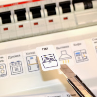 Набор наклеек на электрощит Маркировка 220 для электрических щитов до 96 модулей EL-ProMax