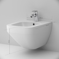 Подвесное биде AM.PM Inspire V2.0 C50A3411WH