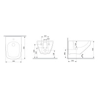 Подвесное биде AM.PM Inspire V2.0 C50A3411WH