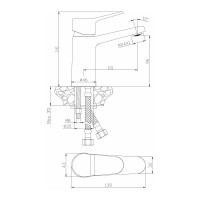 Смеситель для раковины OLIVE'S NEVADA 03100NV