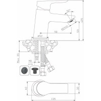 Смеситель для раковины OLIVE'S SEVILLA 20100SV