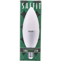 Светодиодная лампа SAFFIT SBC3715 Свеча E14 15W 4000K, 55204