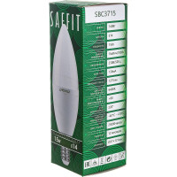 Светодиодная лампа SAFFIT SBC3715 Свеча E14 15W 6400K, 55207