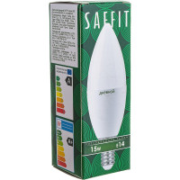 Светодиодная лампа SAFFIT SBC3715 Свеча E14 15W 6400K, 55207