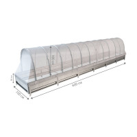 Арочный парник со спанбондом на грядке 36 см Delta-Park 6 м 3004003_3