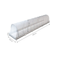 Арочный парник со спанбондом на грядке 19 см Delta-Park 6 м 3004001_3