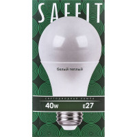 Светодиодная лампа SAFFIT SBA8040 Шар E27 40W 2700K, 55200