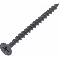 Саморез по дереву КРЕП-КОМП черный, усиленный, 3,5x55, 1,0 кг чд55тф