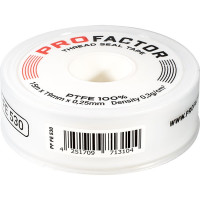 ФУМ лента PROFACTOR PF Professional белая Ф85 мм 19мм х 0,25мм х 15м PF FE 530