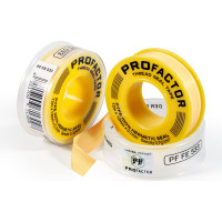 ФУМ лента PROFACTOR PF Professional желтая Ф55мм 12мм х 0,1мм х 12м PF FE 533