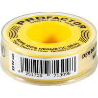 ФУМ лента PROFACTOR PF Professional желтая Ф55мм 12мм х 0,1мм х 12м PF FE 533
