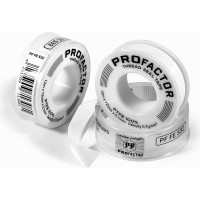 ФУМ лента PROFACTOR PF Professional белая Ф55 мм 12мм х 0,1мм х 12м PF FE 532
