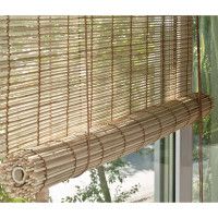 Рулонная штора Эскар бамбук, натур микс, 80х160 см 71909080180